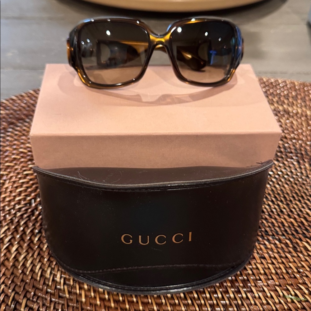 Gucci Brown Sunglasses with Black Case